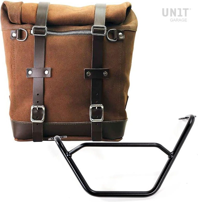 Unitgarage / ユニットガレージ Waxed suede side pannier Scram 22L-30L + Left subframe R1200 GS LC | U202-1901SX