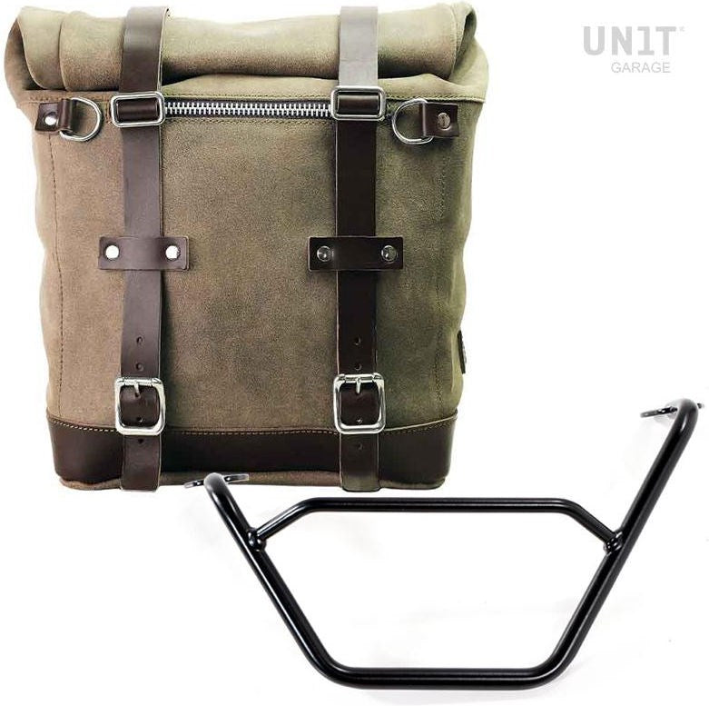 Unitgarage / ユニットガレージ Waxed suede side pannier Scram 22L-30L + Left subframe R1200 GS LC | U202-1901SX