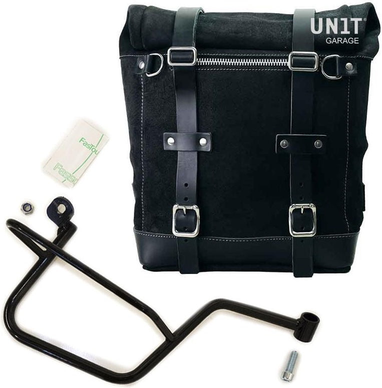 Unitgarage / ユニットガレージ Waxed suede side pannier Scram 22L-30L + Right Subframe Guzzi V7 | U202-2213DX