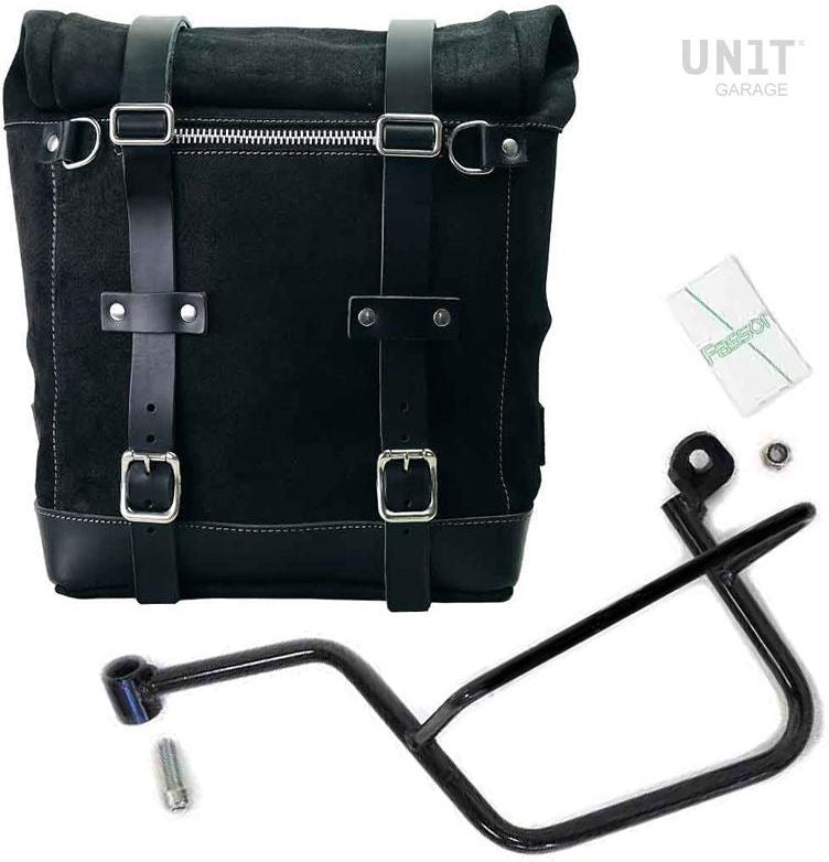 Unitgarage / ユニットガレージ Waxed suede side pannier Scram 22L-30L + Left Subframe Guzzi V7 | U202-2213SX