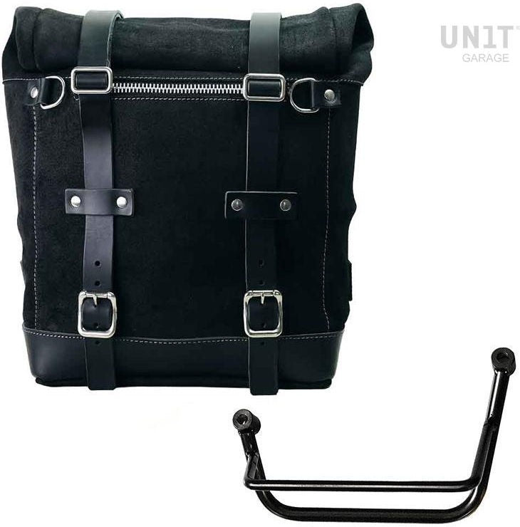 Unitgarage / ユニットガレージ Waxed suede side pannier Scram 22L-30L + Left Subframe Guzzi V85 TT | U202-2251SX