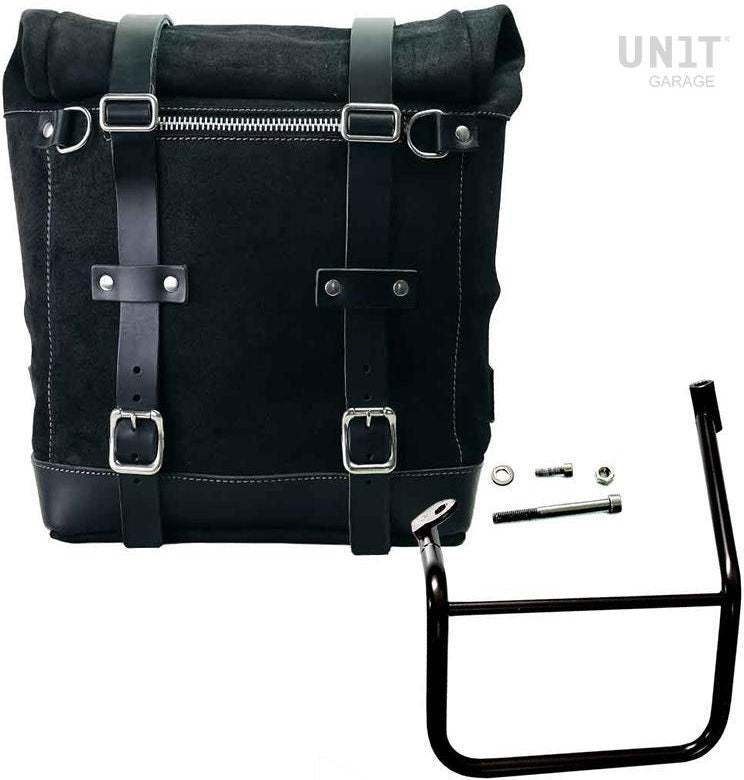 Unitgarage / ユニットガレージ Waxed suede side pannier Scram 22L-30L + Left Subframe Caballero | U202-2253SX