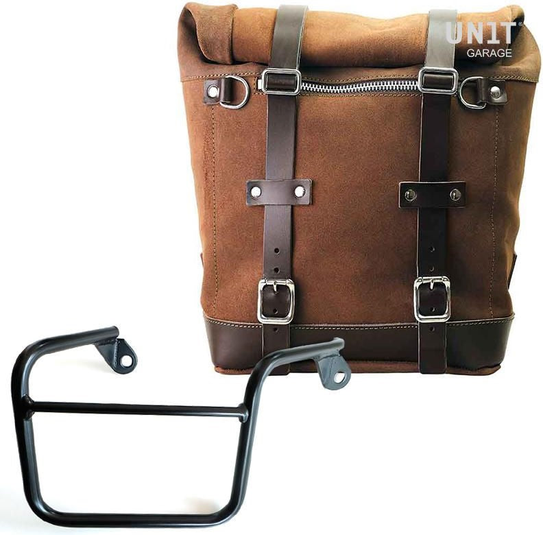 Unitgarage / ユニットガレージ Waxed suede side pannier Scram 22L-30L + Right Subframe Mash | U202-2600DX