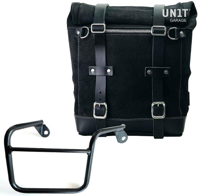 Unitgarage / ユニットガレージ Waxed suede side pannier Scram 22L-30L + Right Subframe Mash | U202-2600DX