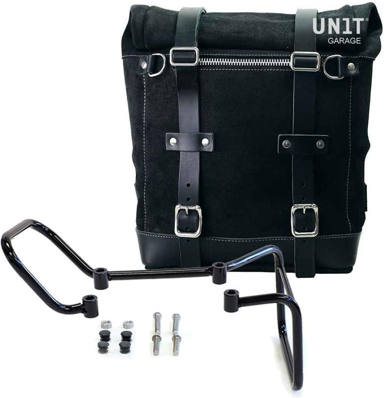 Unitgarage / ユニットガレージ Waxed suede side pannier Scram 22L-30L + Subframe husqvarna 401 (2017-2019) | U202-3000