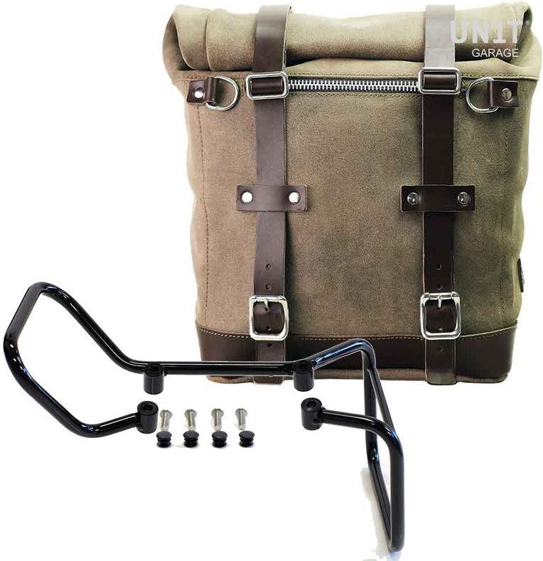 Unitgarage / ユニットガレージ Waxed suede side pannier Scram 22L-30L + Subframe husqvarna vitpilen 701 | U202-3001
