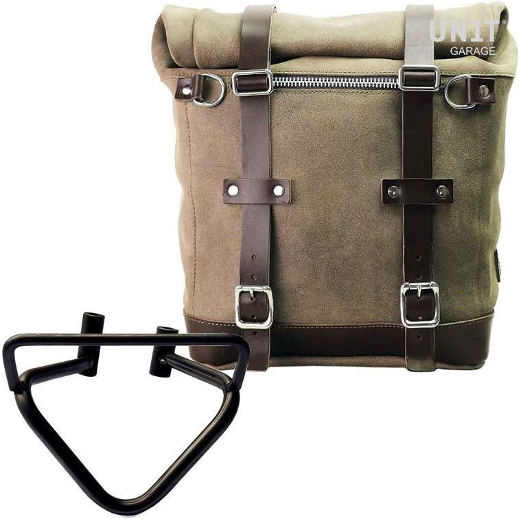 Unitgarage / ユニットガレージ Waxed suede side pannier Scram 22L-30L + Right Subframe husqvarna 200 (2020 until now) | U202-3003DX