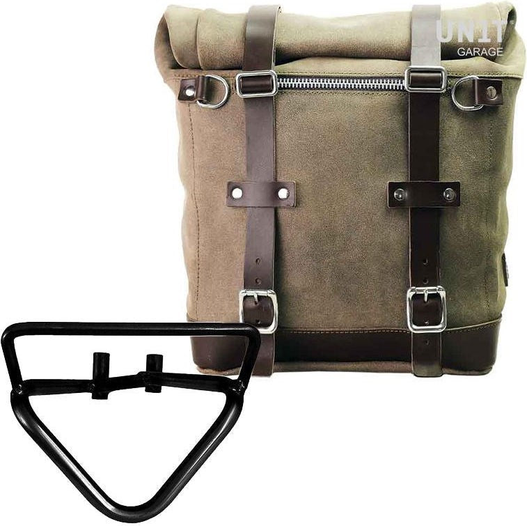Unitgarage / ユニットガレージ Waxed suede side pannier Scram 22L-30L + Right Subframe husqvarna 401 (2020 until now) | U202-3004DX