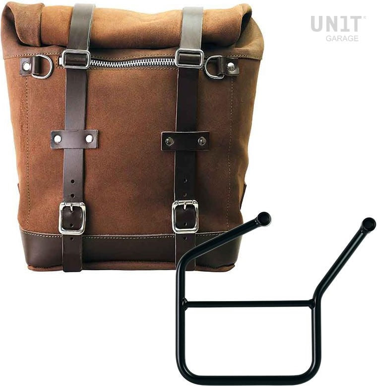 Unitgarage / ユニットガレージ Waxed suede side pannier Scram 22L-30L + Left Subframe HUSQVARNA | U202-3007SX