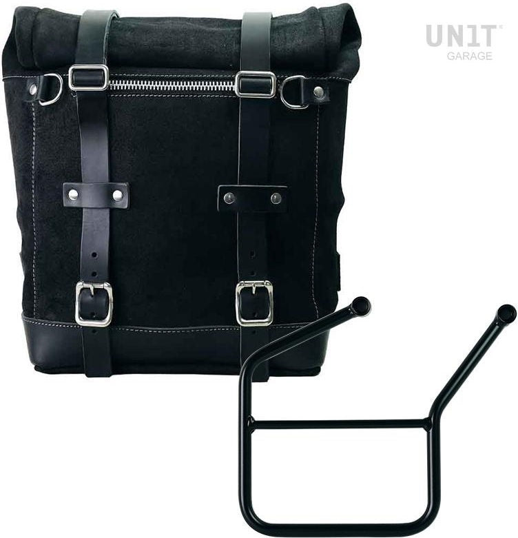 Unitgarage / ユニットガレージ Waxed suede side pannier Scram 22L-30L + Left Subframe HUSQVARNA | U202-3007SX