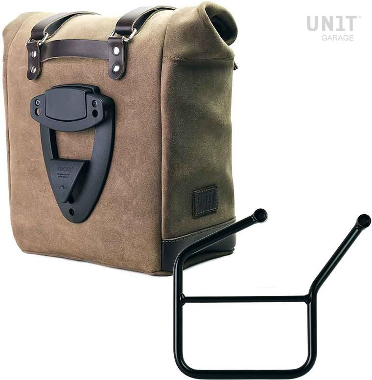 Unitgarage / ユニットガレージ Waxed suede side pannier Scram 22L-30L + Left Subframe HUSQVARNA | U202-3007SX