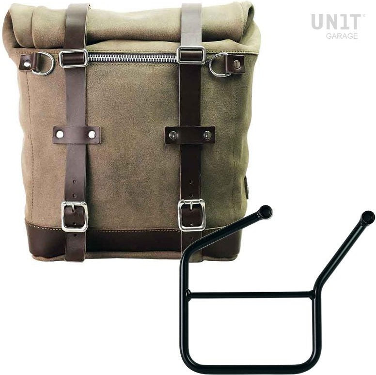 Unitgarage / ユニットガレージ Waxed suede side pannier Scram 22L-30L + Left Subframe HUSQVARNA | U202-3007SX
