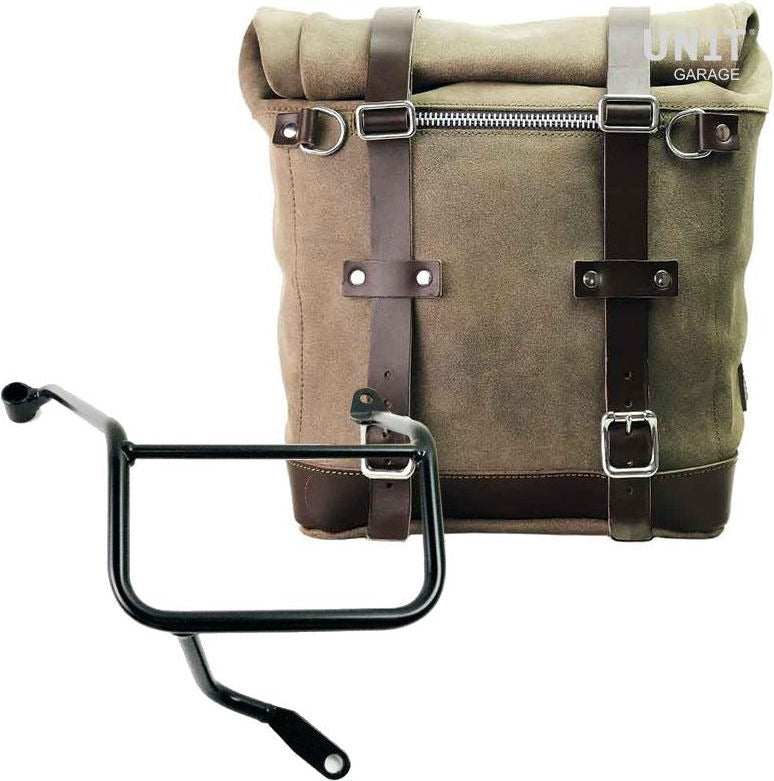 Unitgarage / ユニットガレージ Waxed suede side pannier Scram 22L-30L + Right Subframe Yamaha | U202-3208DX
