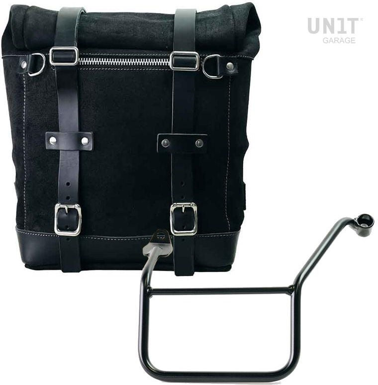 Unitgarage / ユニットガレージ Waxed suede side pannier Scram 22L-30L + Left Subframe Yamaha | U202-3208SX