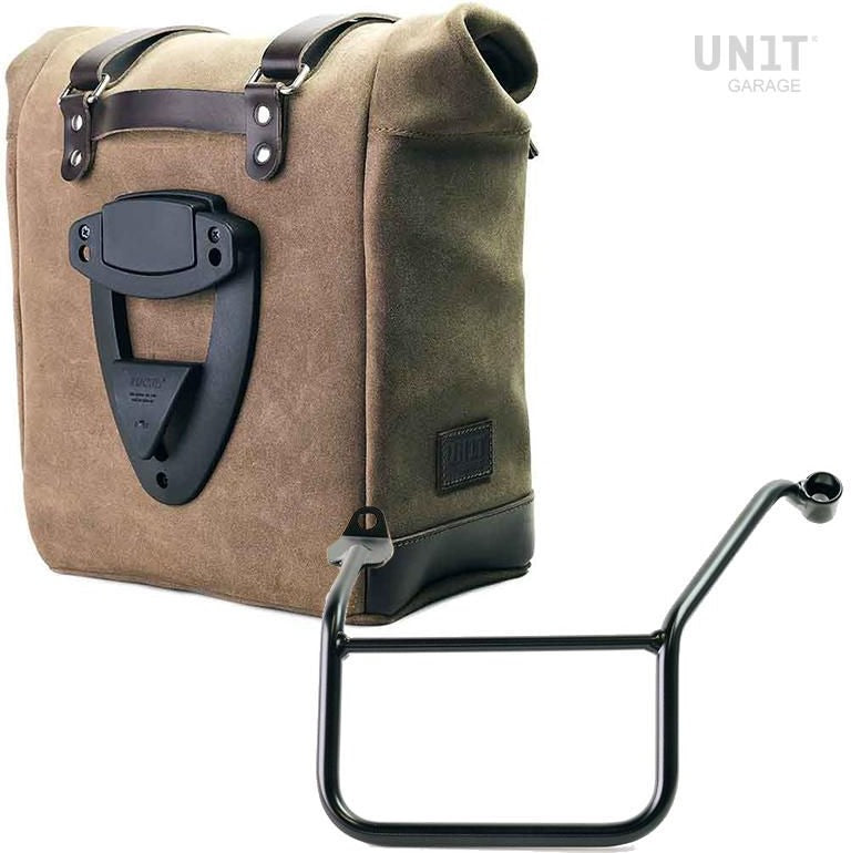 Unitgarage / ユニットガレージ Waxed suede side pannier Scram 22L-30L + Left Subframe Yamaha | U202-3208SX
