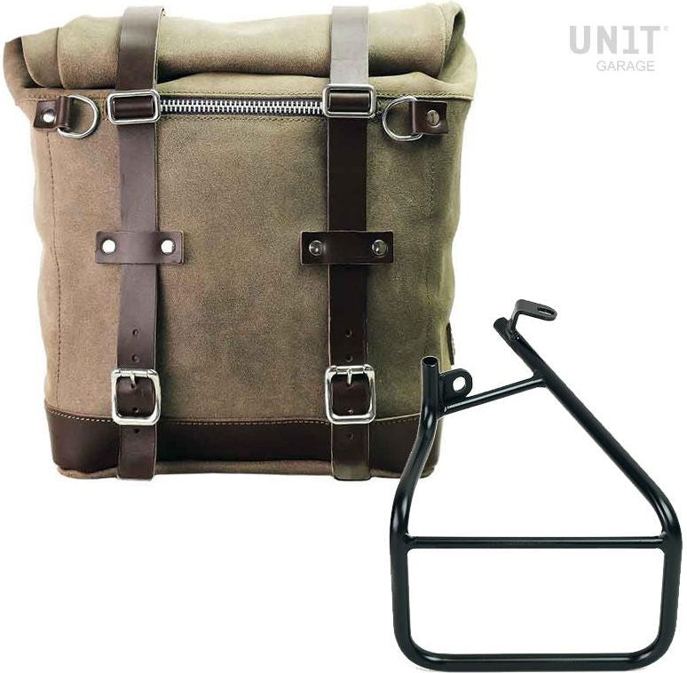 Unitgarage / ユニットガレージ Waxed suede side pannier Scram 22L-30L + Left Subframe Sportster S 1250 | U202-3320SX