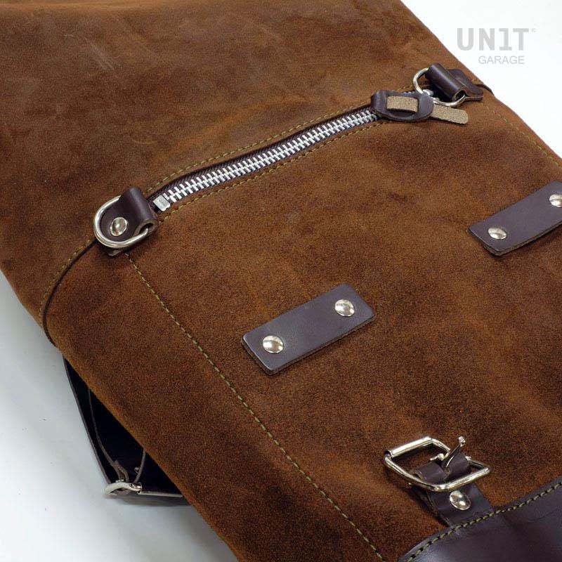 Unitgarage / ユニットガレージ Waxed suede side pannier Scram 22L-30L + Right Subframe Triumph Trident 660 | U202-3500DX