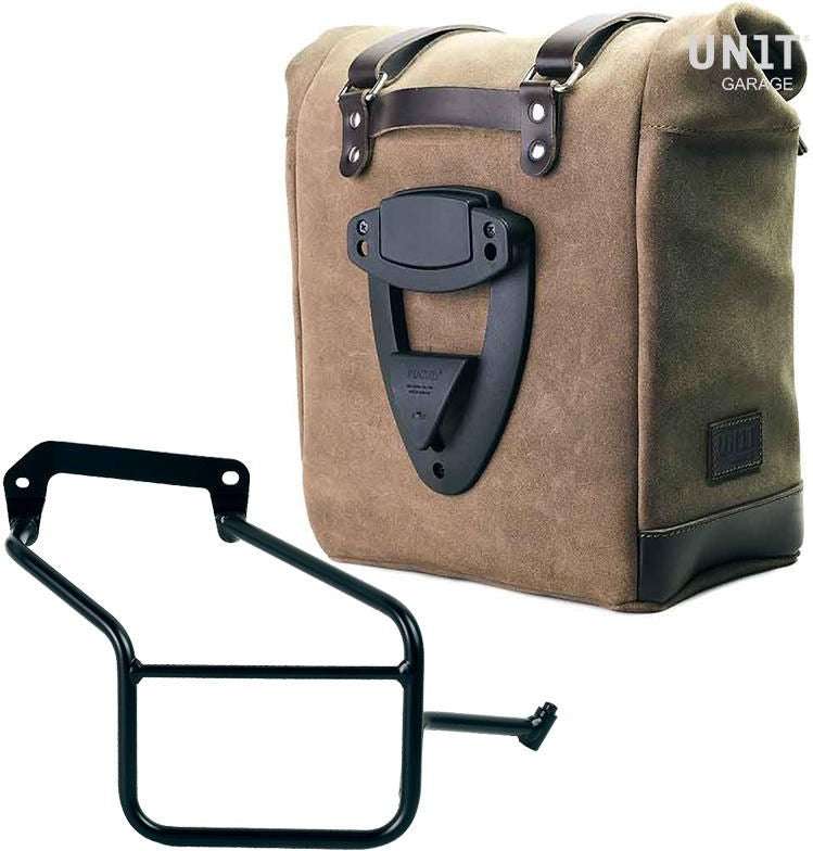 Unitgarage / ユニットガレージ Waxed suede side pannier Scram 22L-30L + Right Subframe Aprilia Tuareg 660 | U202-3600DX