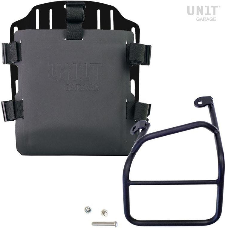 Unitgarage / ユニットガレージ Aluminum bag holder with adjustable front in Hypalon and Quick Release System + subframe | UG007-U000-1010SX