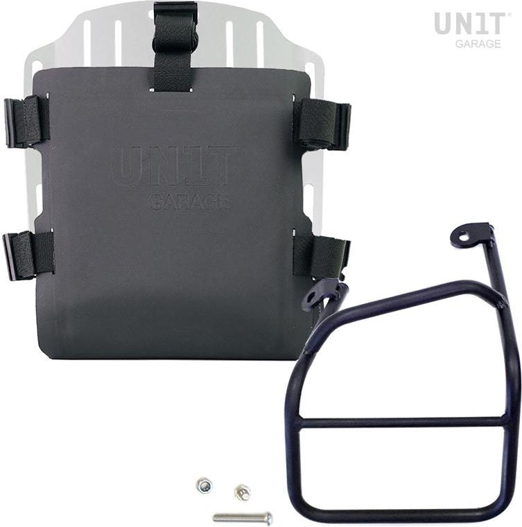 Unitgarage / ユニットガレージ Aluminum bag holder with adjustable front in Hypalon and Quick Release System + subframe | UG007-U000-1010SX