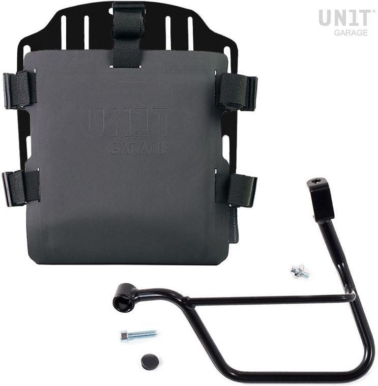 Unitgarage / ユニットガレージ Aluminum bag holder with adjustable front in Hypalon and Quick Release System + subframe | UG007-U000-1011SX