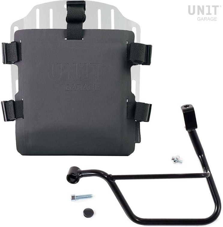 Unitgarage / ユニットガレージ Aluminum bag holder with adjustable front in Hypalon and Quick Release System + subframe | UG007-U000-1011SX
