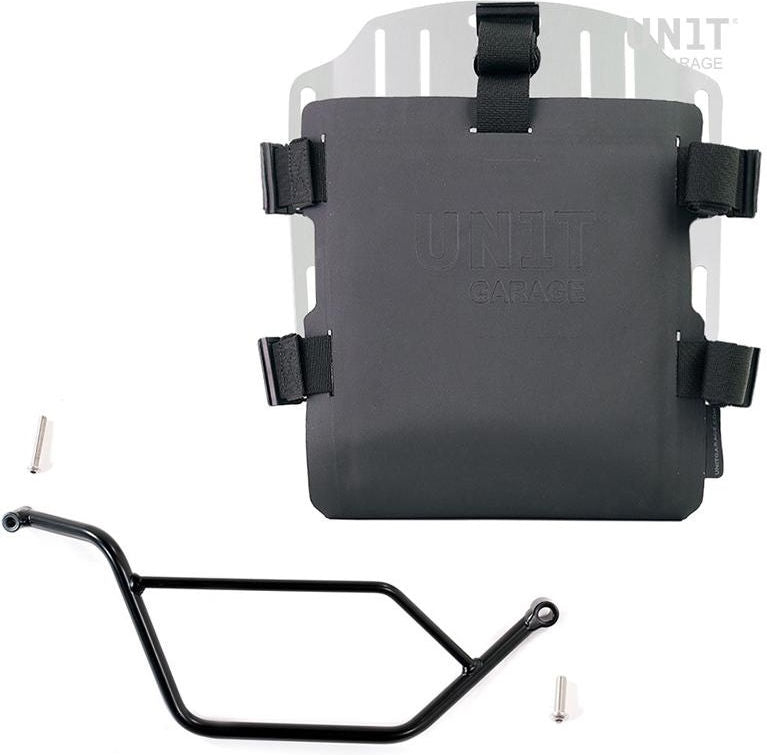 Unitgarage / ユニットガレージ Aluminum bag holder with adjustable front in Hypalon and Quick Release System + subframe | UG007-U000-1524DX