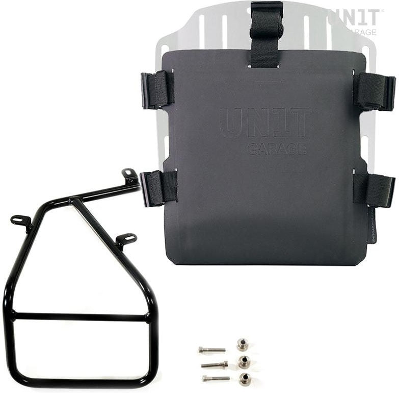 Unitgarage / ユニットガレージ Aluminum bag holder with adjustable front in Hypalon and Quick Release System + subframe | UG007-U000-1620