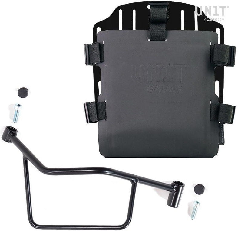 Unitgarage / ユニットガレージ Aluminum bag holder with adjustable front in Hypalon and Quick Release System + subframe | UG007-U000-2101DX
