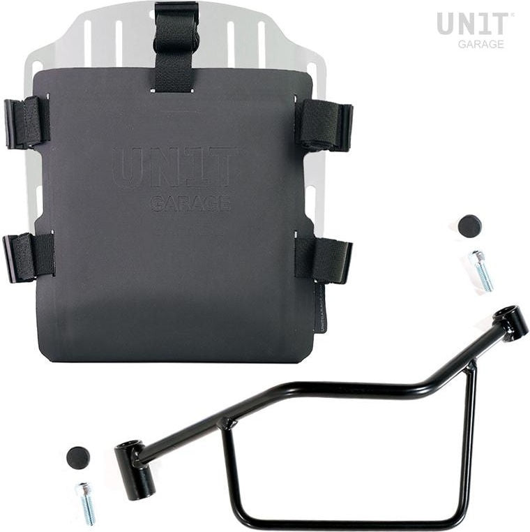 Unitgarage / ユニットガレージ Aluminum bag holder with adjustable front in Hypalon and Quick Release System + subframe | UG007-U000-2101SX