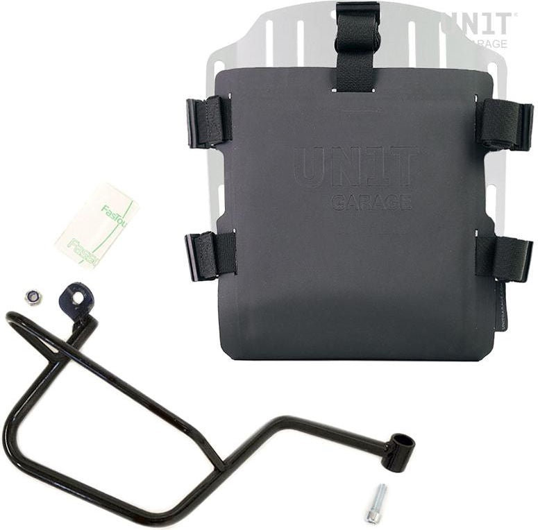 Unitgarage / ユニットガレージ Aluminum bag holder with adjustable front in Hypalon and Quick Release System + subframe | UG007-U000-2213DX
