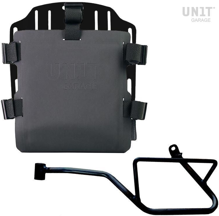 Unitgarage / ユニットガレージ Aluminum bag holder with adjustable front in Hypalon and Quick Release System + subframe | UG007-U000-2216SX