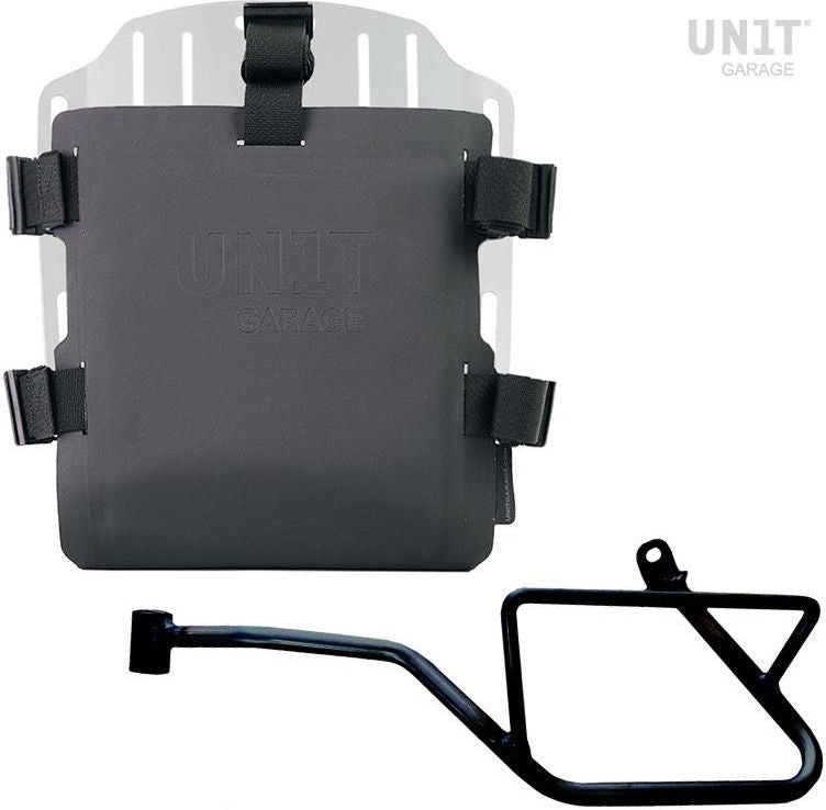 Unitgarage / ユニットガレージ Aluminum bag holder with adjustable front in Hypalon and Quick Release System + subframe | UG007-U000-2216SX