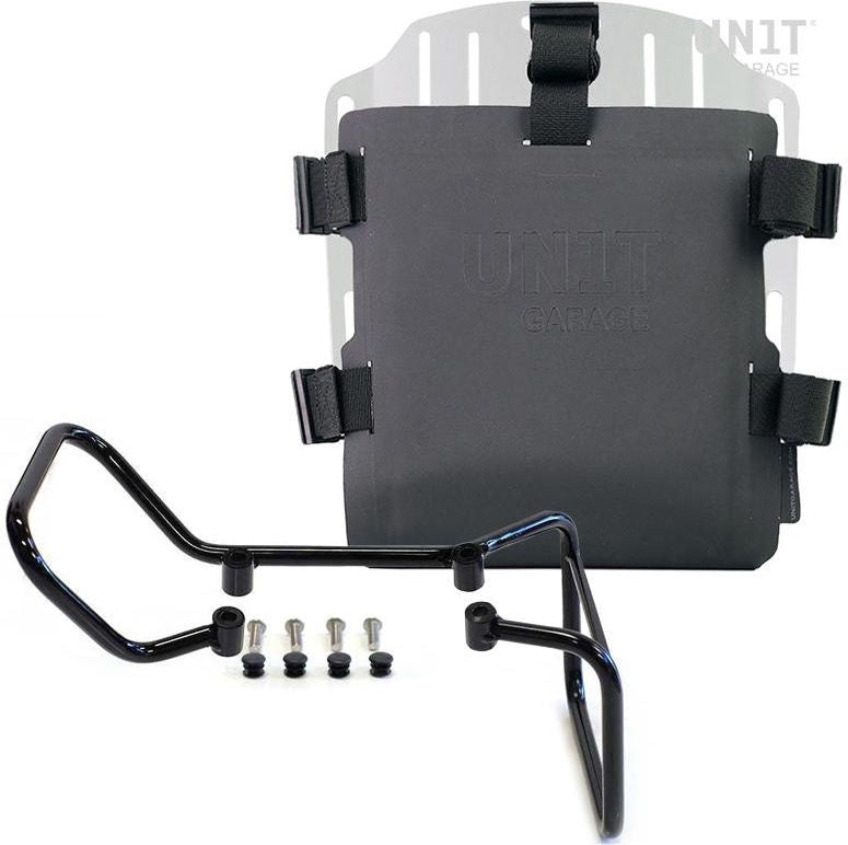 Unitgarage / ユニットガレージ Aluminum bag holder with adjustable front in Hypalon and Quick Release System + vitpilen 701 subframe | UG007-U000-3001