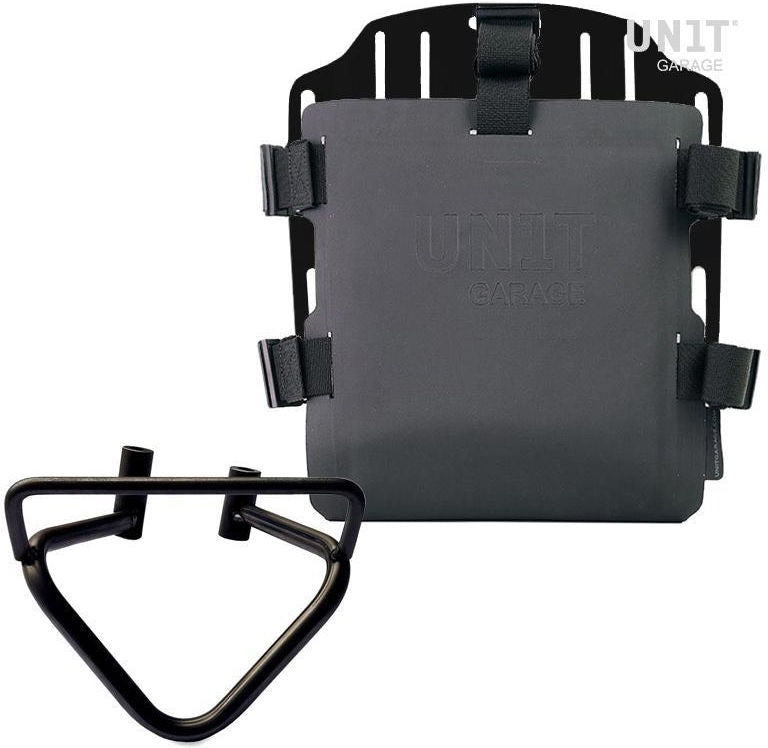 Unitgarage / ユニットガレージ Aluminum bag holder with adjustable front in Hypalon and Quick Release System + subframe (2020 until now) | UG007-U000-3003DX