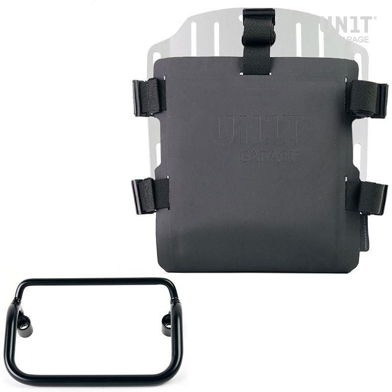 Unitgarage / ユニットガレージ Aluminum bag holder with adjustable front in Hypalon and Quick Release System + subframe | UG007-U000-3401