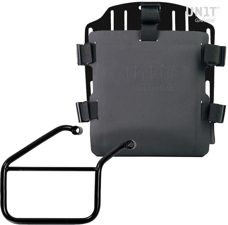 Unitgarage / ユニットガレージ Aluminum bag holder with adjustable front in Hypalon and Quick Release System + subframe | UG007-U000-3500DX