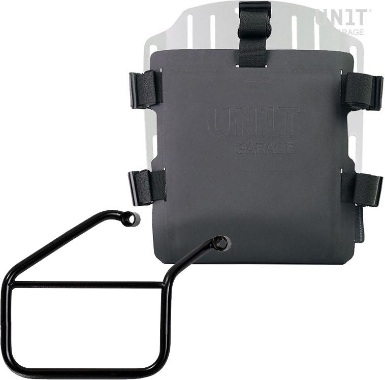 Unitgarage / ユニットガレージ Aluminum bag holder with adjustable front in Hypalon and Quick Release System + subframe | UG007-U000-3500DX