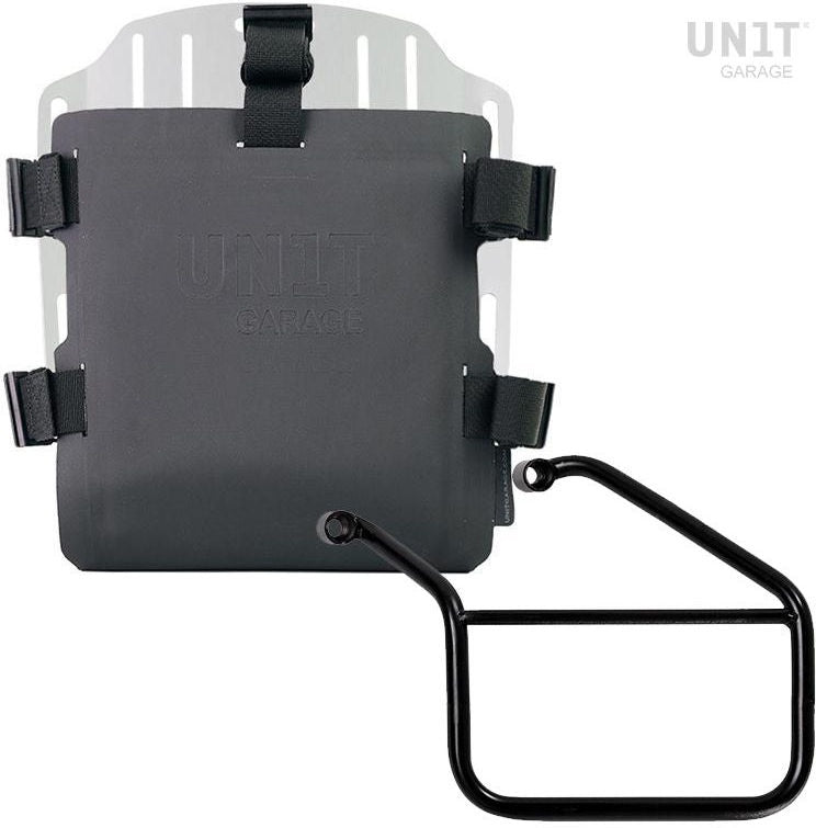 Unitgarage / ユニットガレージ Aluminum bag holder with adjustable front in Hypalon and Quick Release System + subframe | UG007-U000-3500SX