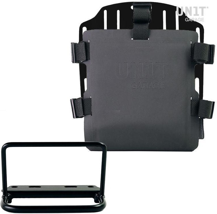 Unitgarage / ユニットガレージ Aluminum bag holder with adjustable front in Hypalon and Quick Release System + subframe | UG007-U000-3800