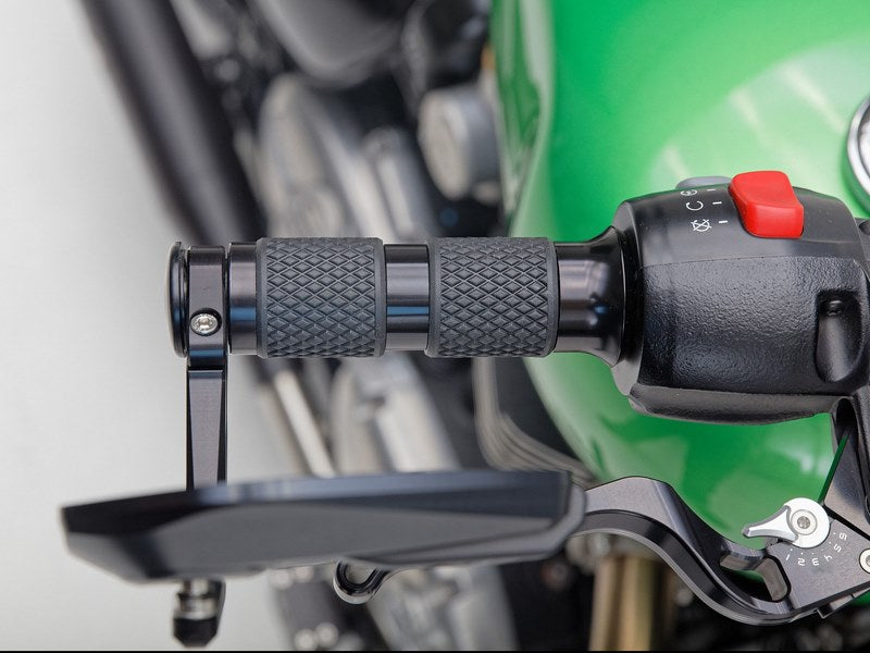 Wunderkind (ワンダーカインド) グリップセット 1 ハンドルバー Triumph / drive by wire / デザイン 'Star' ブラック | 106535-F22