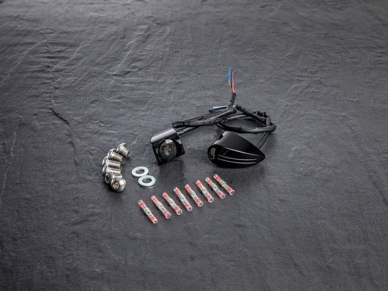 Wunderkind (ワンダーカインド) インジケーター/テールライトコンビ 2Stripes INB1R ブラック | 106618-F15