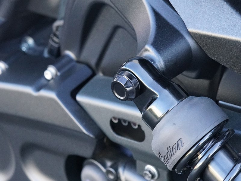 Wunderkind (ワンダーカインド) ストラットスクリューカバー Indian Scout ブラック| 106646-F15