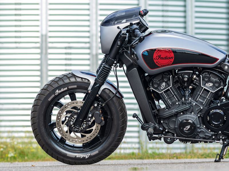 Wunderkind (ワンダーカインド) フロントホイール用メタルフェンダーIndian Scout Bobber用フィッティングパーツ付き| 106734-F33