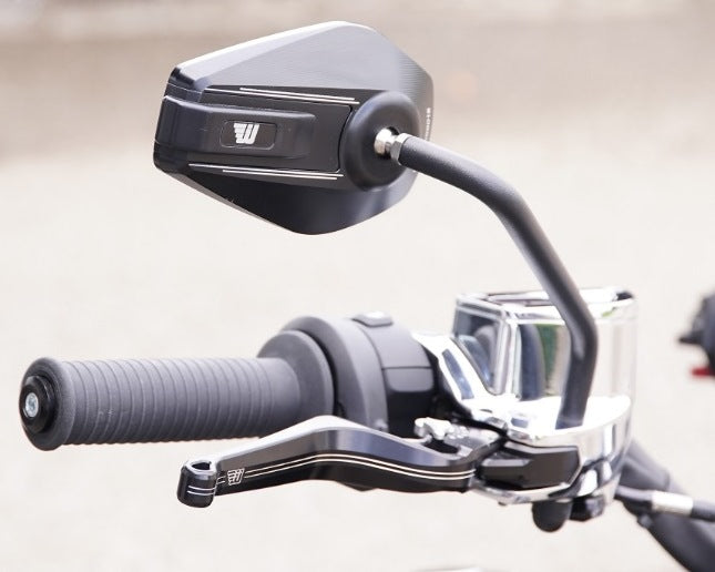 Wunderkind / ワンダーカインド ハンドルミラー BMW 右側 BMR18T  ブラック グロッシー / リミテッド / ブラック | 107024-F22-F15