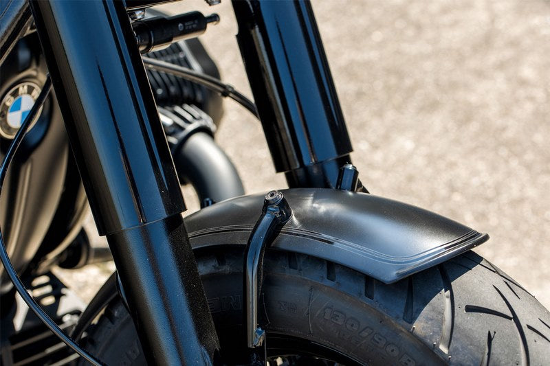 Wunderlich / ワンダーリッヒ Front fender »RockBob« - Blackstorm Metallic - white striped | 18090-003