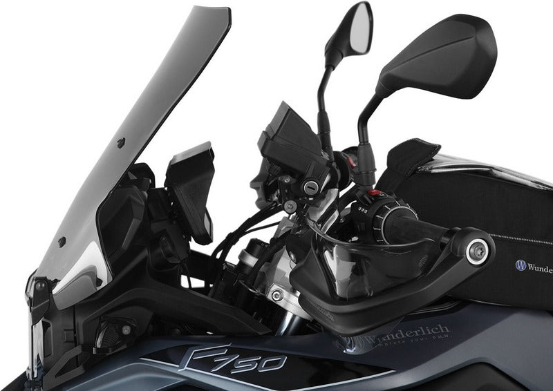 Wunderlich windshield»MARATHON« - Carrier short (115mm) - smoked grey | 20230-205