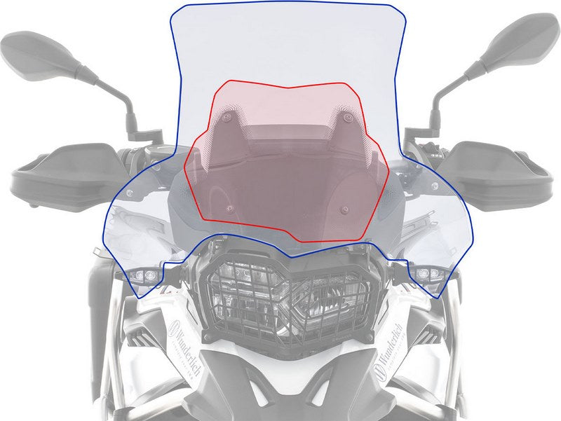 Wunderlich / ワンダーリッヒ ウィンドスクリーン Extreme - キャリアショート (115Mm) - クリア | 20230-404