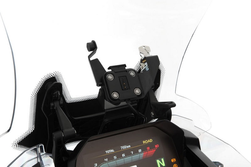 Wunderlich / ワンダーリッヒ navigation security kit for Garmin Zumo XT - black | 21170-602