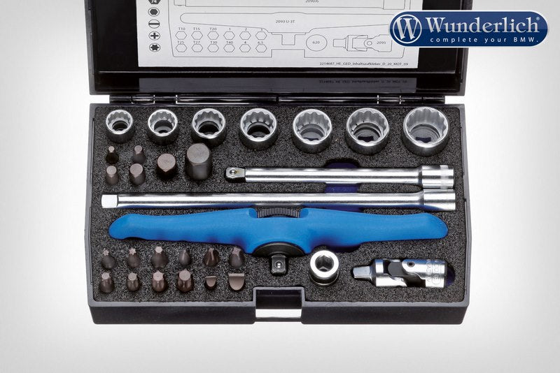 Wunderlich Gedore tool kit 1/4 30-piece - black | 21380-000